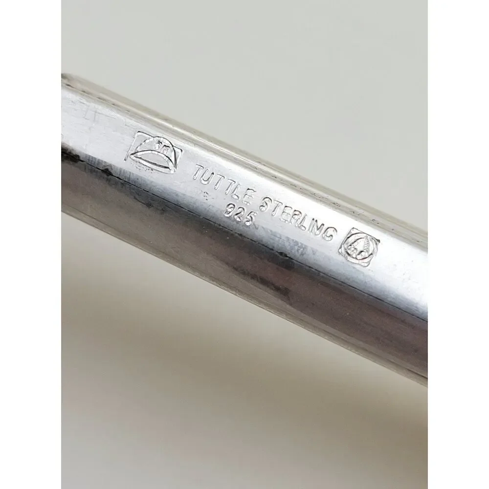 Tuttle Triumph Sterling Silver Serving Fork Modern Neiman Marcus ORIGINAL BOX